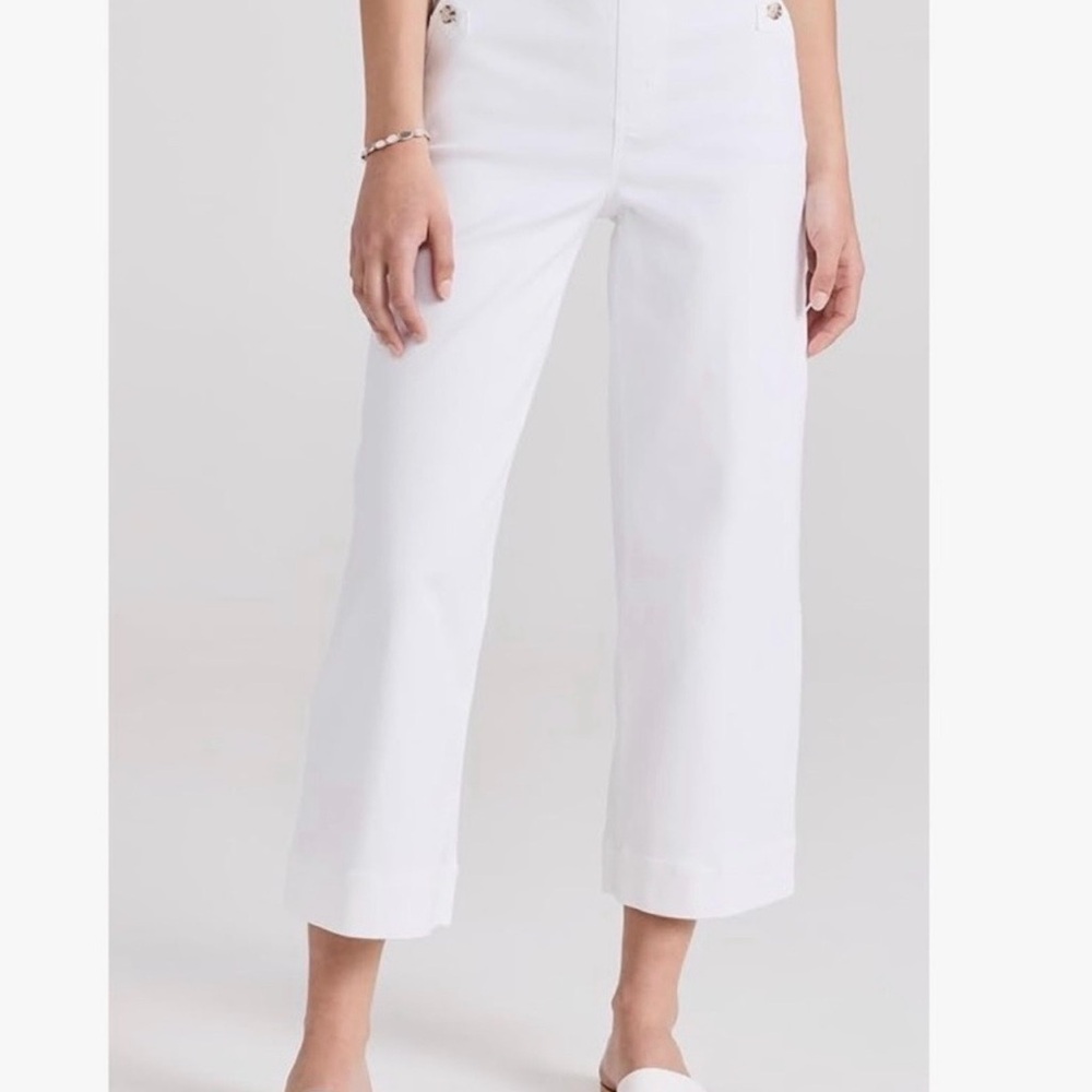 SPANX Women's Stretch Twill Cropped Wide Leg